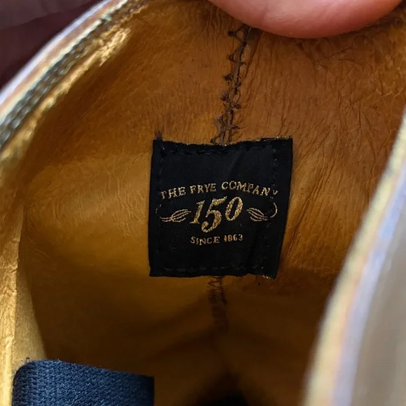 FRYE AND CO. Brown Heeled Harness Boots - Picture 4 of 6